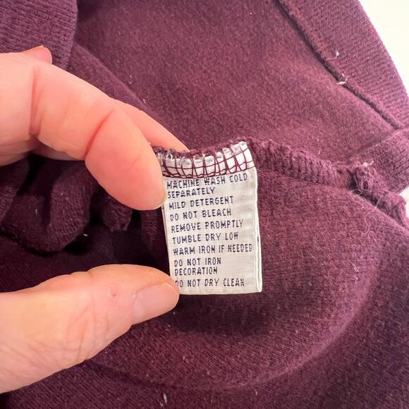 Polo Ralph Lauren Men’s Small Burgundy 1/4 Zip 100% cotton Sweater - Picture 6 of 12